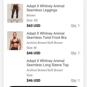 Gymshark Adapt Whitney set